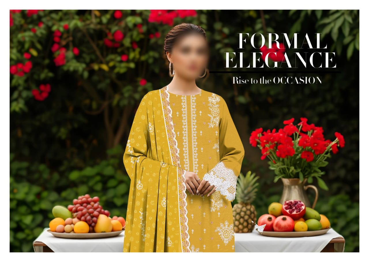 SINGHAR  3PC EMBROIDERED VISCOUSE (05A)