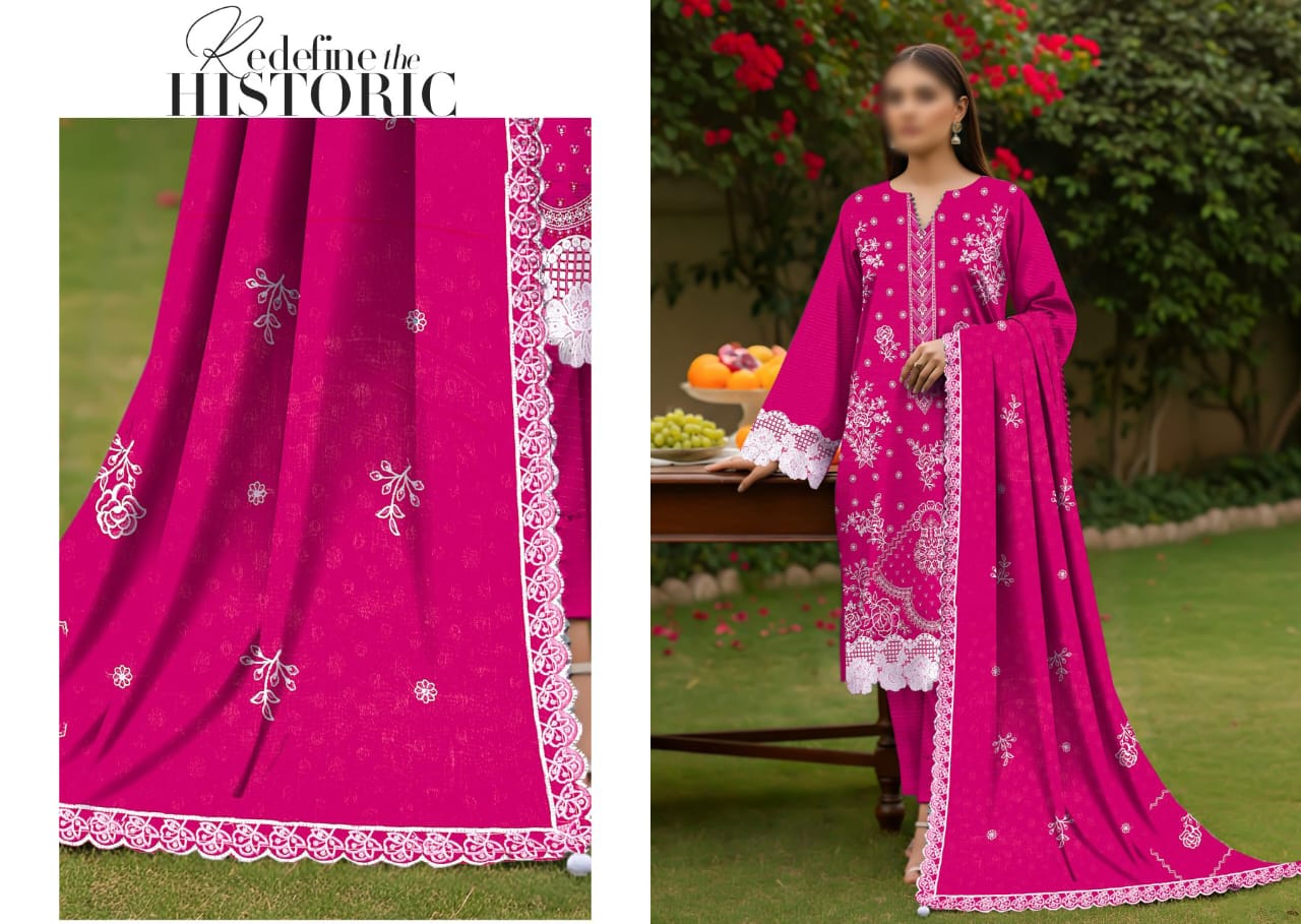 SINGHAR  3PC EMBROIDERED VISCOUSE (03A)
