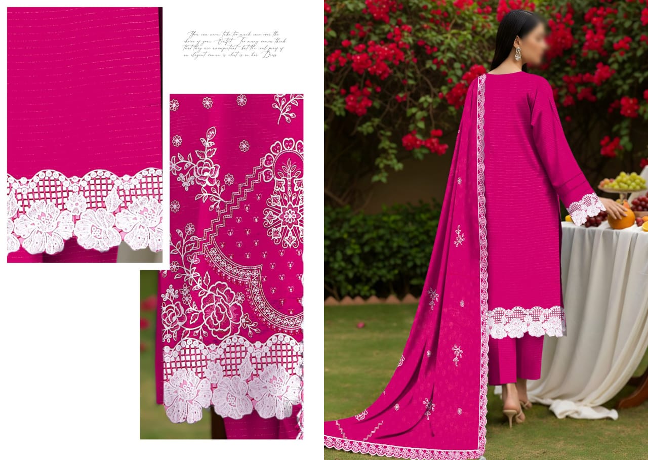 SINGHAR  3PC EMBROIDERED VISCOUSE (03A)