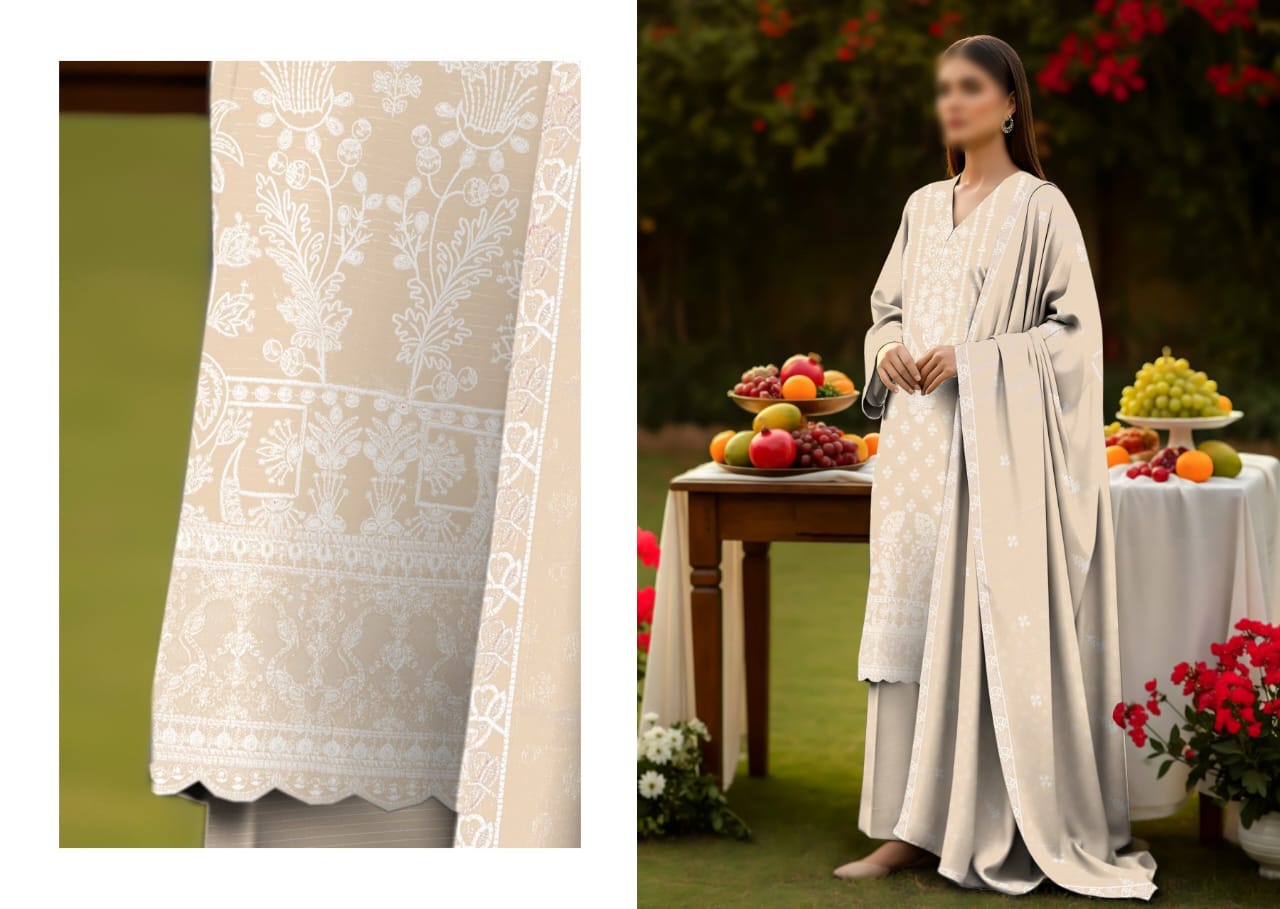 SINGHAR  3PC EMBROIDERED VISCOUSE (06A)