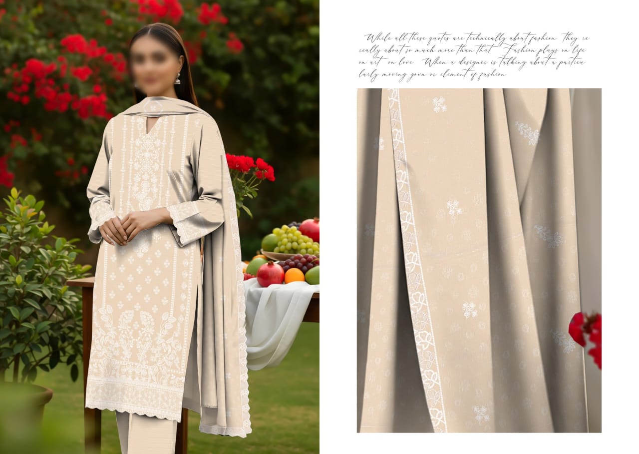 SINGHAR  3PC EMBROIDERED VISCOUSE (06A)