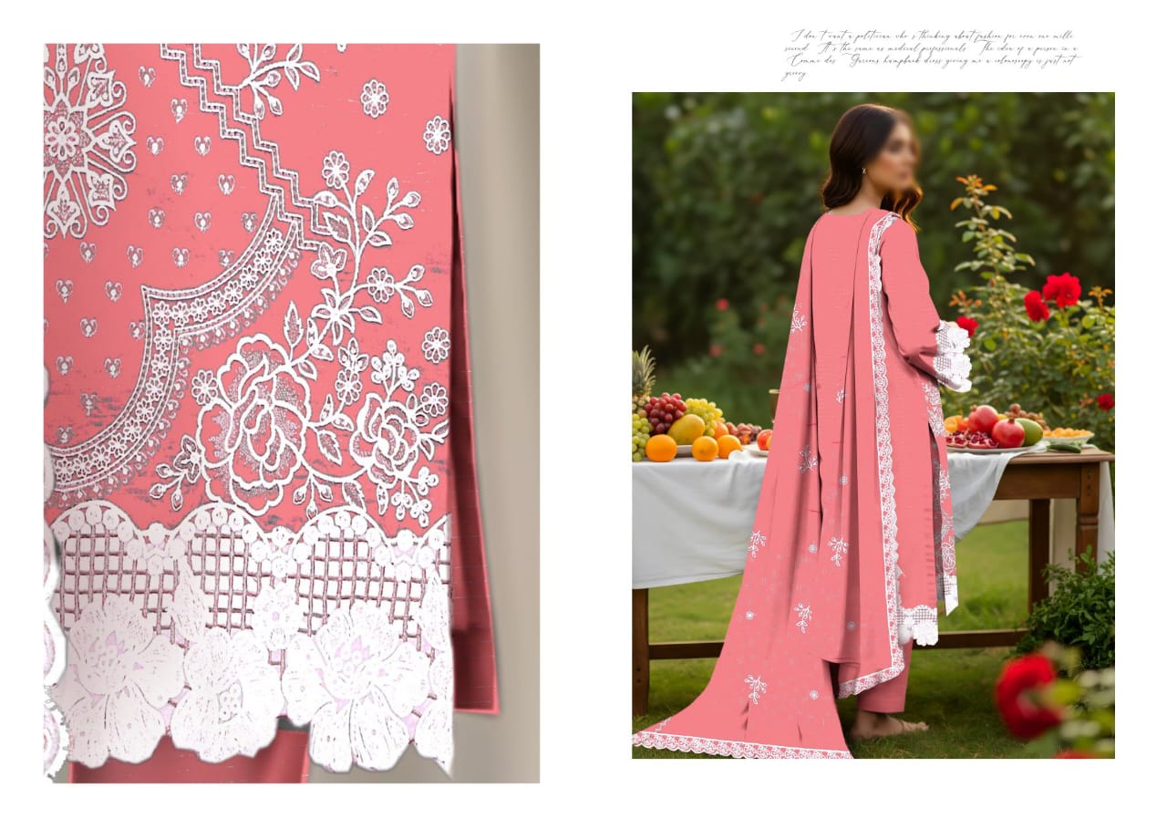 SINGHAR  3PC EMBROIDERED VISCOUSE (01A)