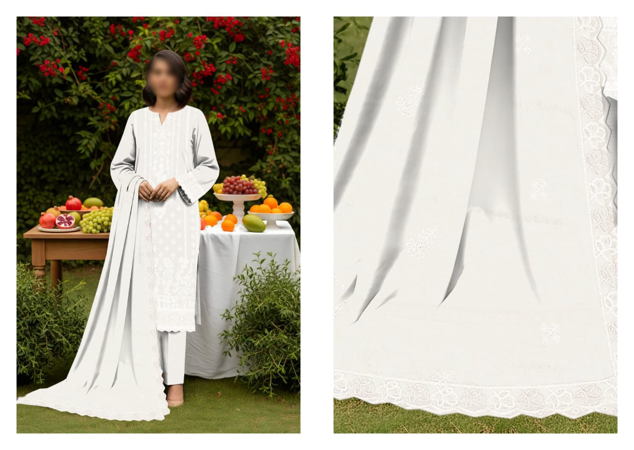 SINGHAR  3PC EMBROIDERED VISCOUSE (02A)